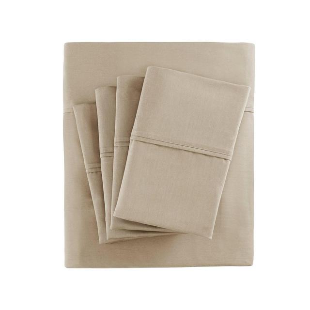Cotton Blend 6pc Sheet Set 800 Thread Count (Queen)Khaki
