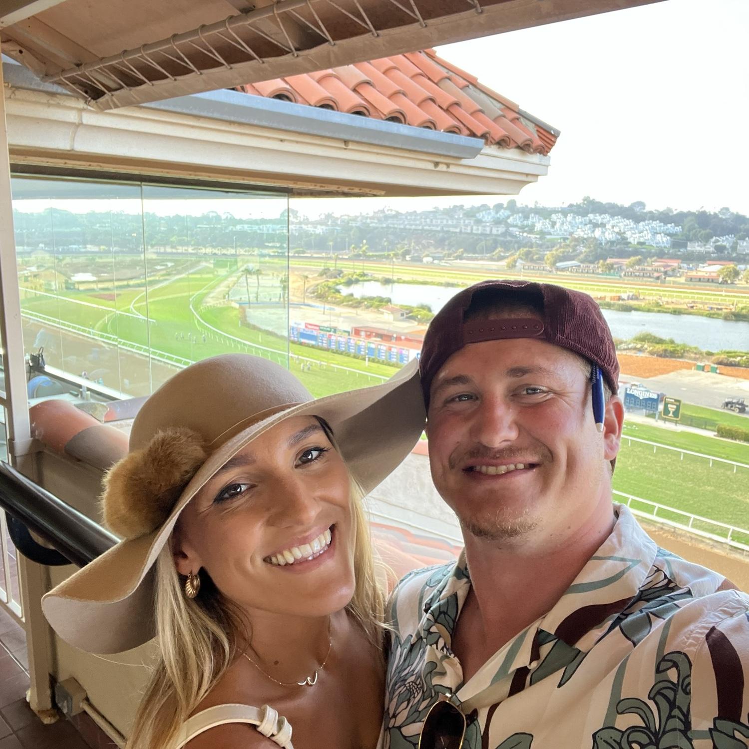 We love heading to the summer Del Mar Horse Races!