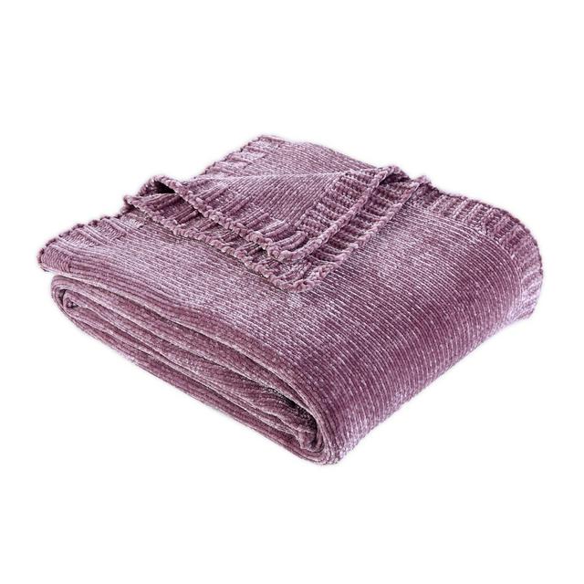 Berkshire Blanket® Solid Chenille Throw Blanket in Lavender