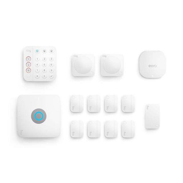 Alarm Pro, 13-Piece Kit and eero 6 Wi-Fi extender