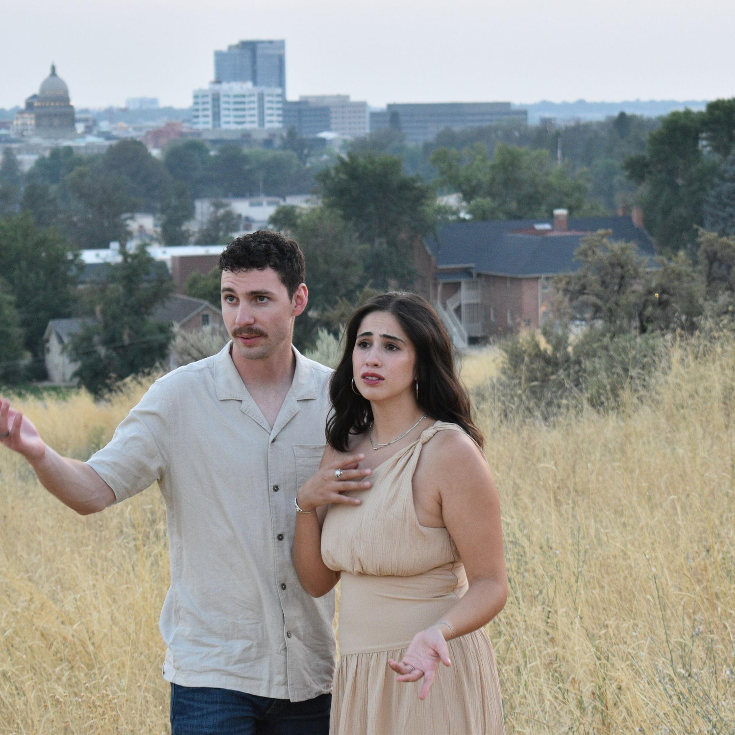 Of course we had to add a blooper of our engagement photos