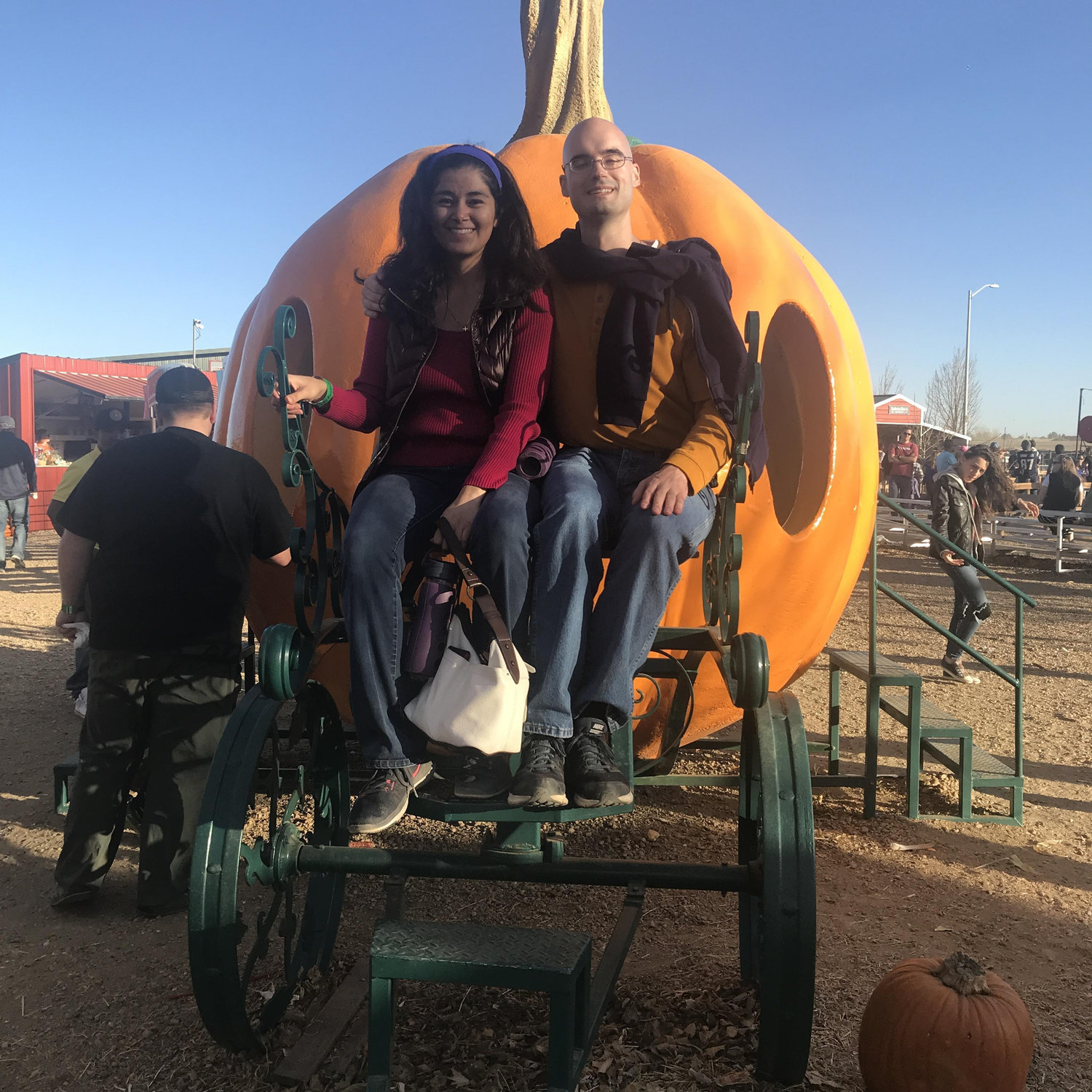 When we went to the pumpkin patch and corn maze over at Anderson Farms in Colorado.
