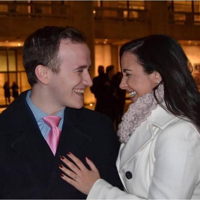 The first picture after she said yes!