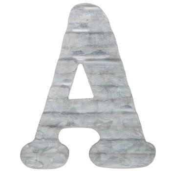 Corrugated Metal Letter Wall Decor - A