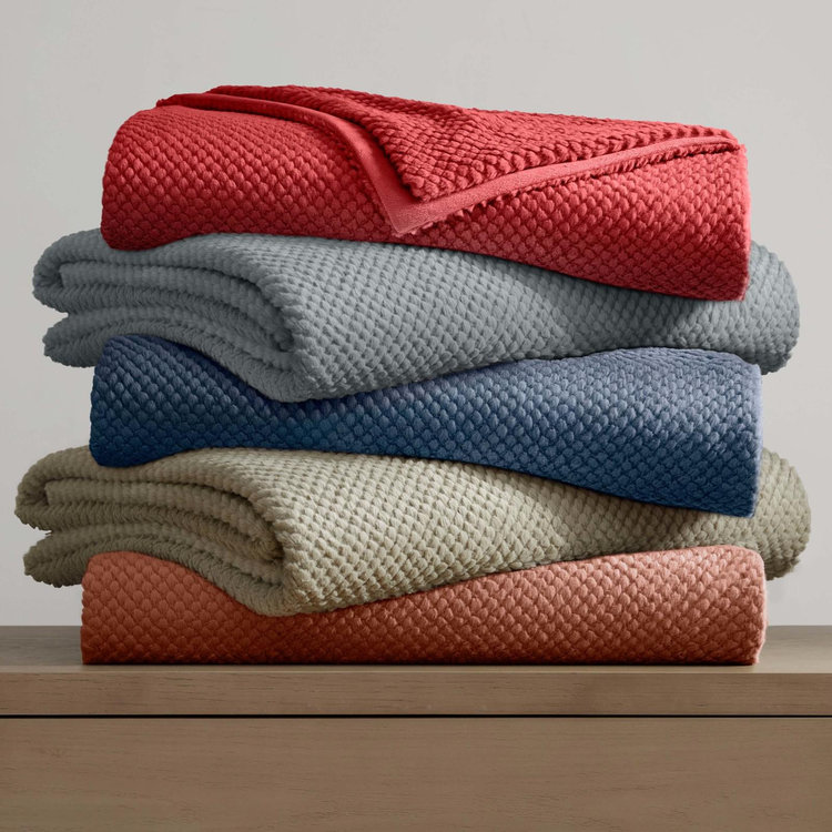 Vellux, Plush Texture Blanket | Zola