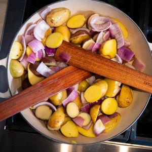 el quatro 4-Piece Wooden Cooking Spatula Set