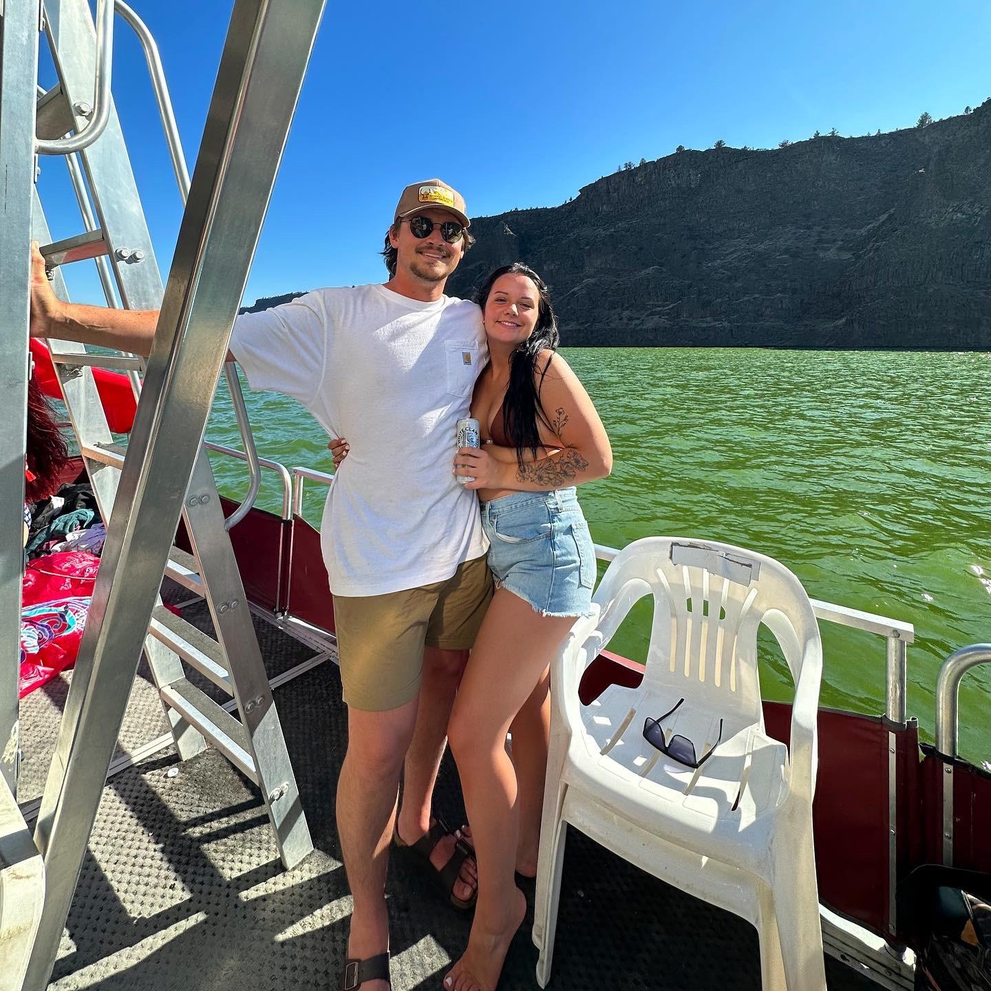 Fourth Of July party boat on Lake Billy Chinook