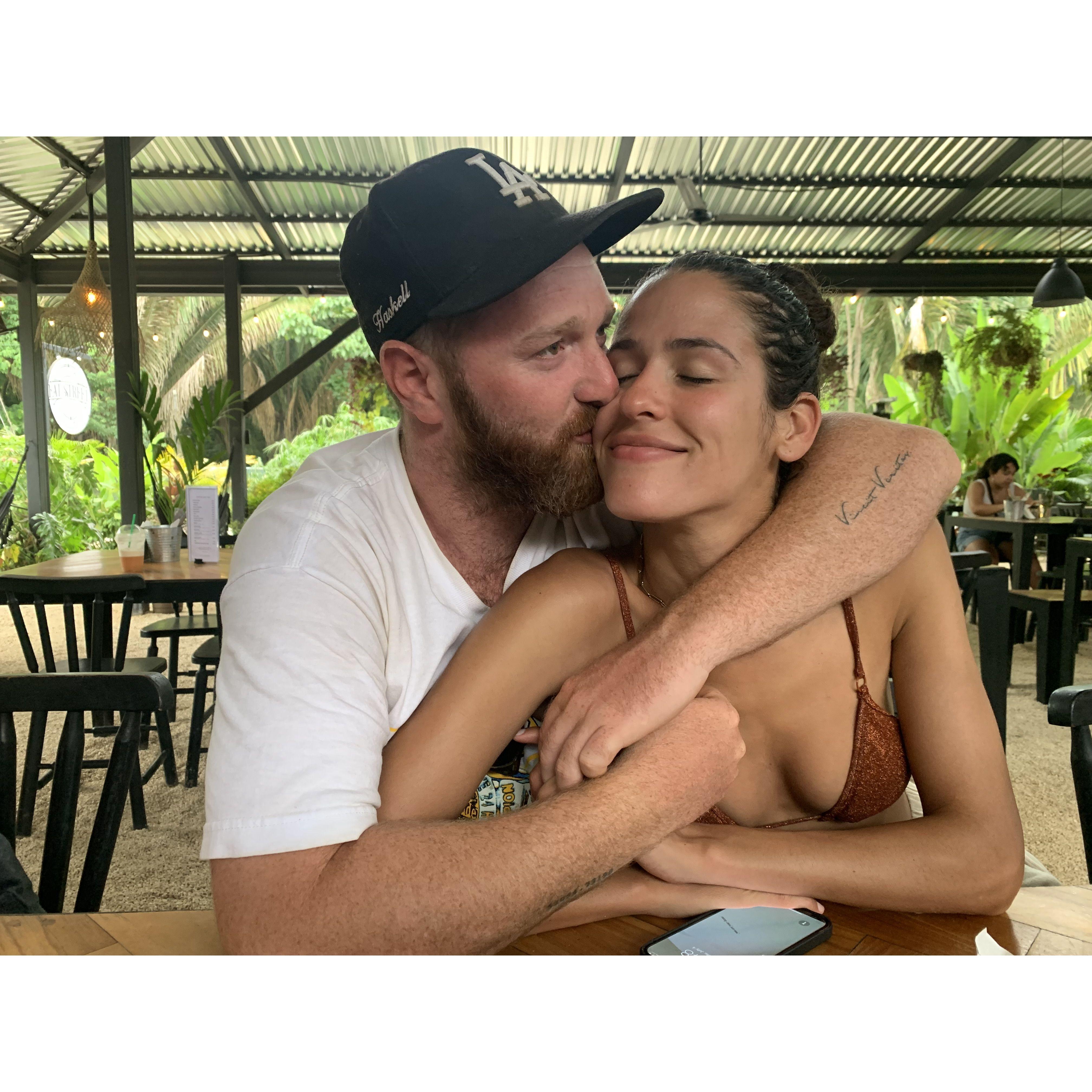 At one of our favorite spots in Costa Rica