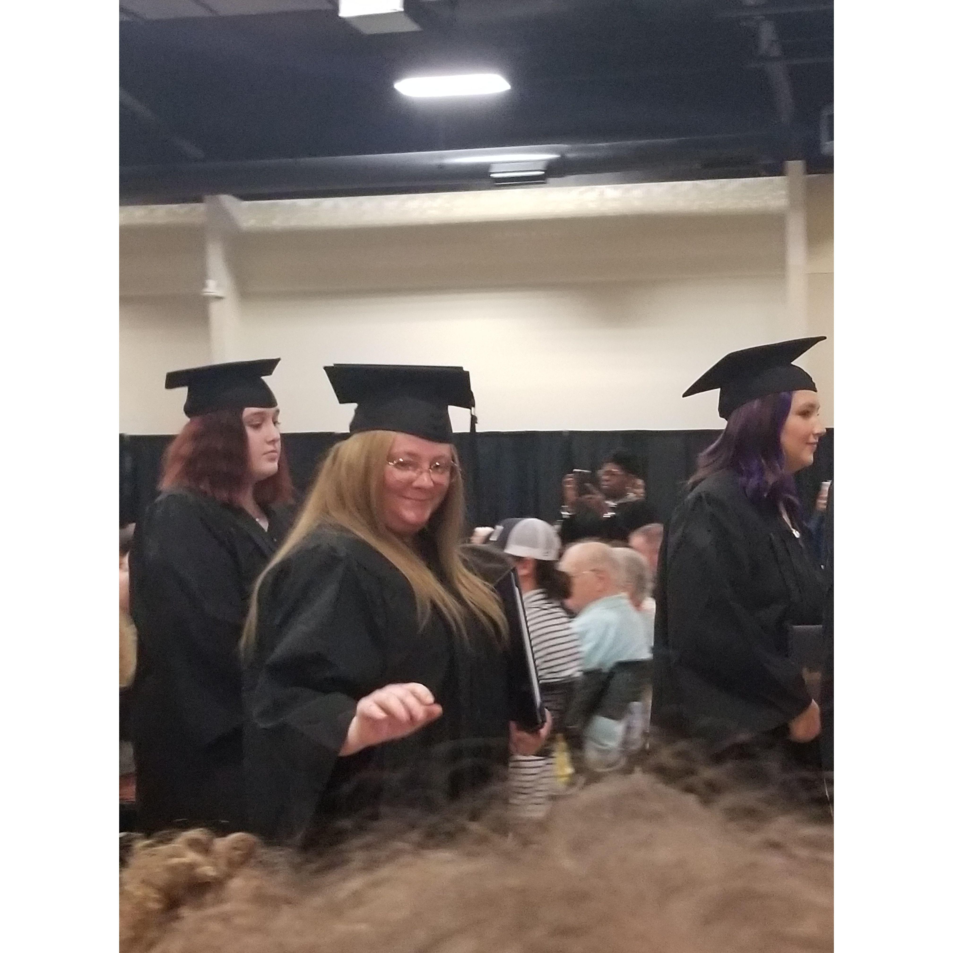 Rachel got that degree