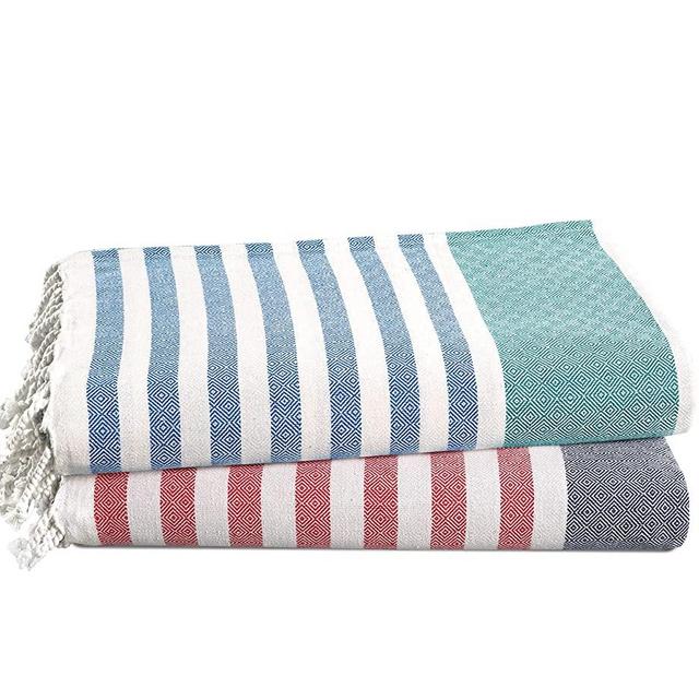 100% Cotton Beach Towel with Beach Bag, 2 Piece Beach Towels Oversized, 39"x71", Pool Towel, Oversized Beach Towel, Absorbent Extra Large Beach Towel, Quick Dry Sand Towel, Travel towel - Stripe