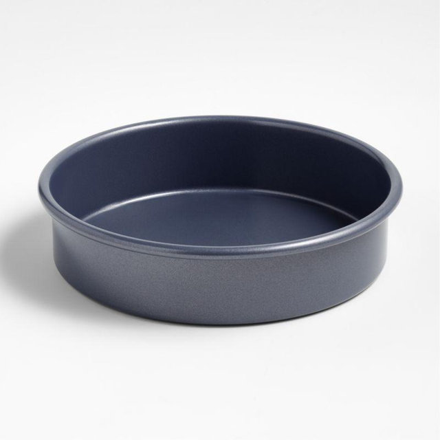Crate & Barrel Slate Blue 9" Round Cake Pan