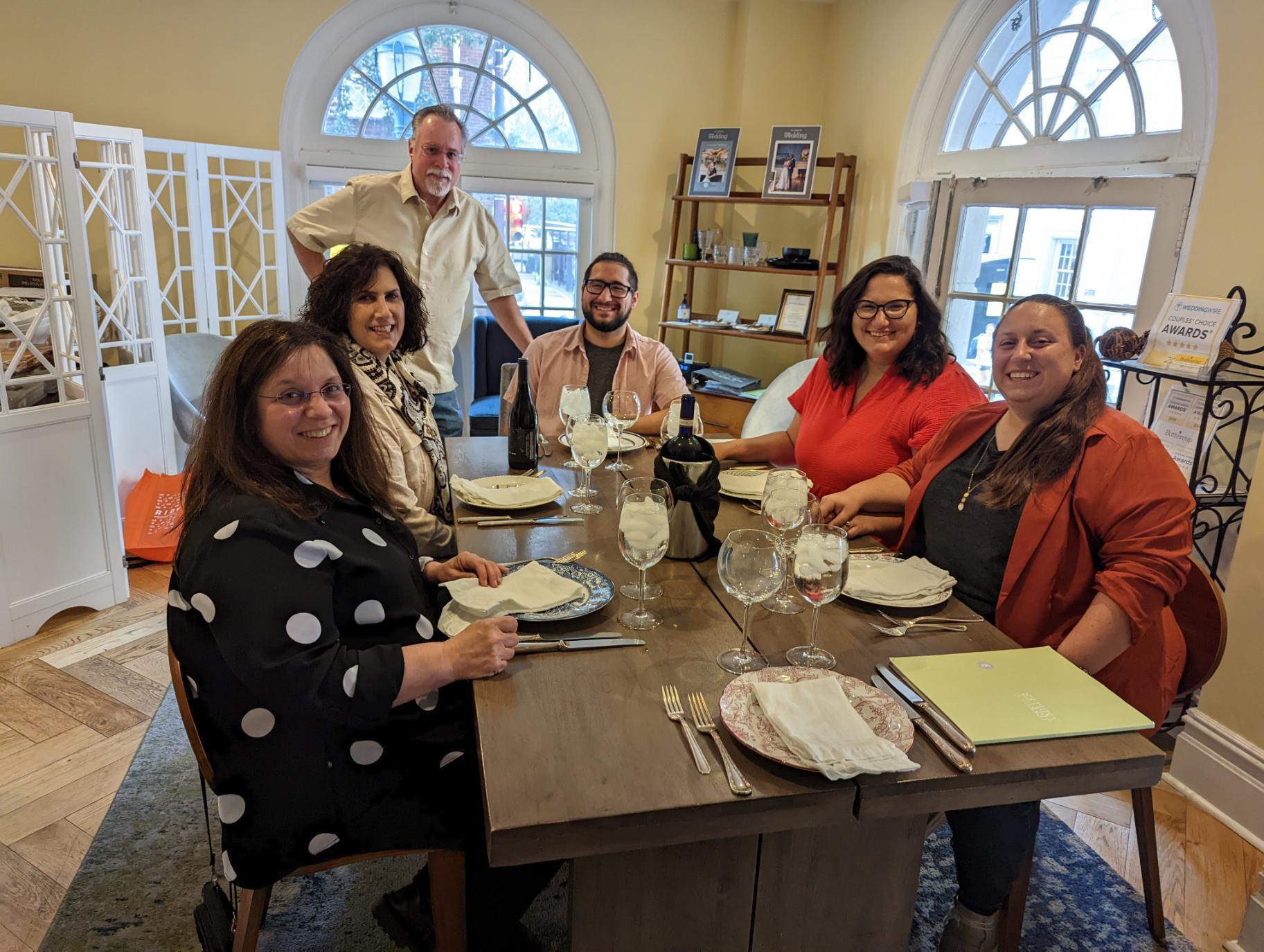 Wedding food tasting! Yum!