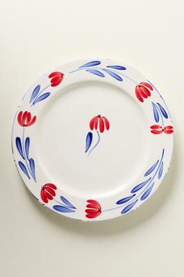 Stefania Italian Earthenware Dinner Plates, Set of 4