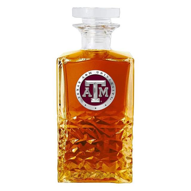 Heritage Pewter Texas A&M Heritage Decanter | 25 OZ Liquor Pourer | Expertly Crafted Pewter Glass