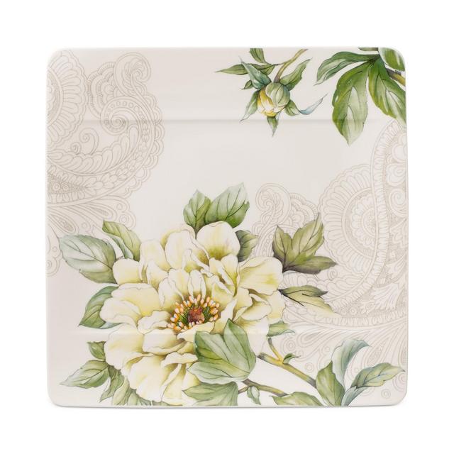 Villeroy & Boch Quinsai Garden Collection Peony Square Salad Plate