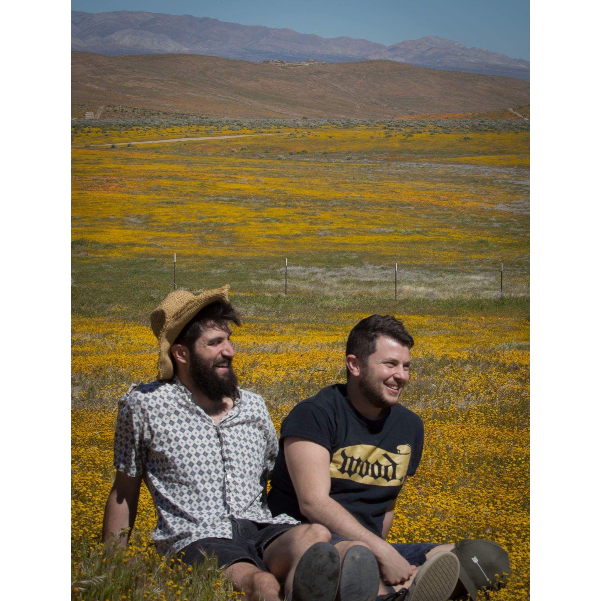 One of our first dates to see the super bloom in Antelope Valley.