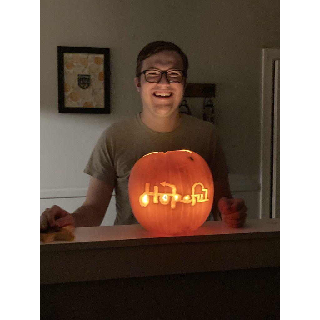 Our first carved pumpkin