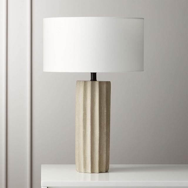 Scallop Concrete Table Lamp