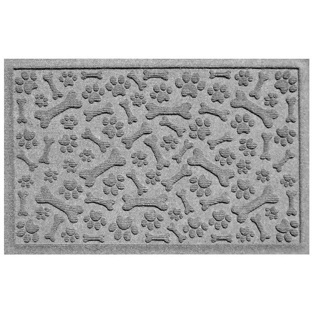 Paws & Bones Pet Mat, Gray