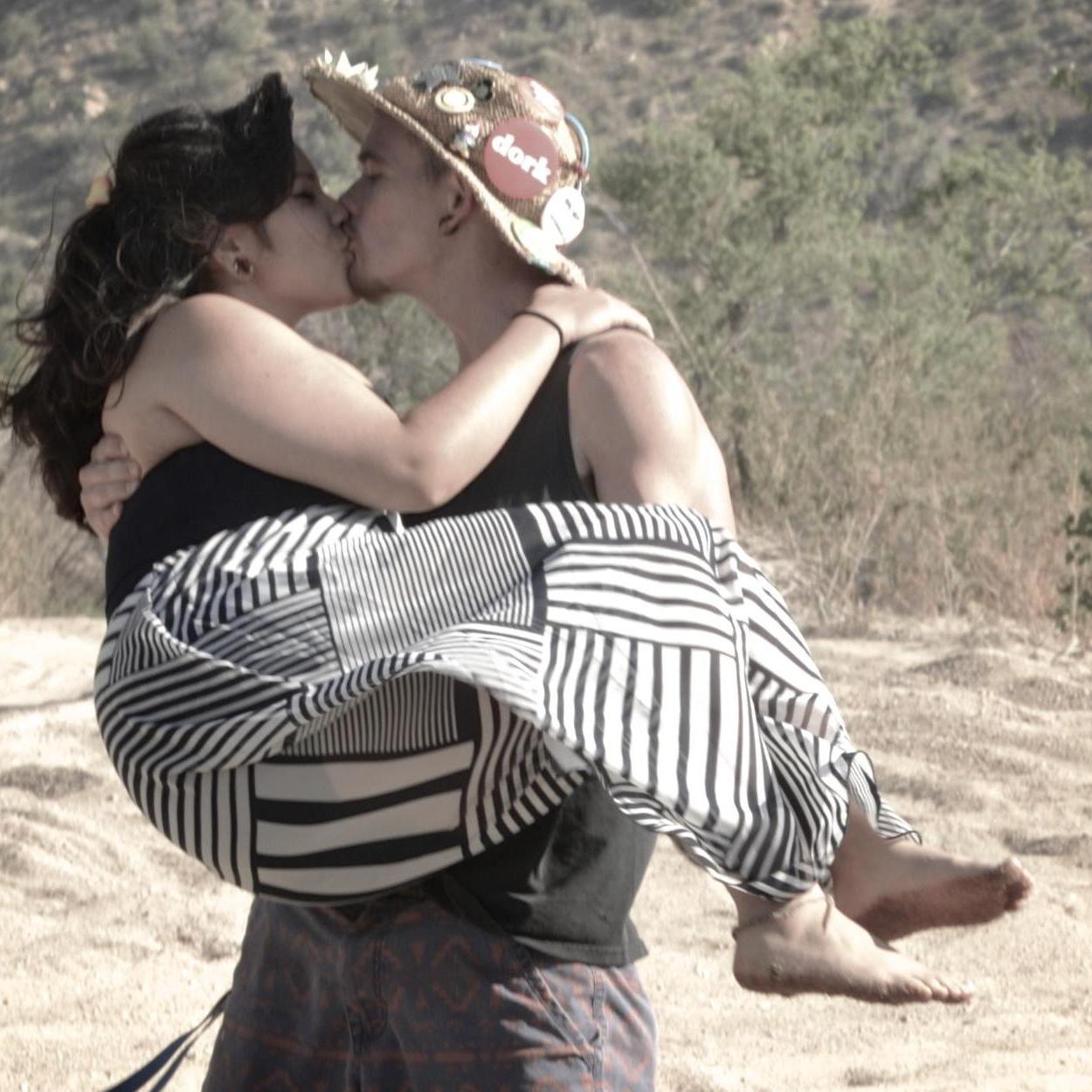 Another favorite "kissy" picture. Photo courtesy of Steven Widney.