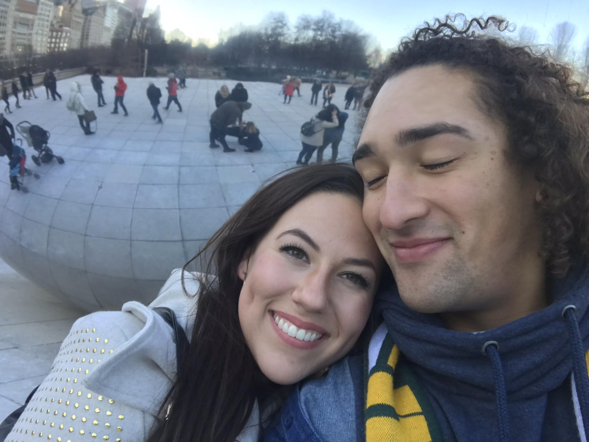 Quick trip to Chicago before Reann left to teach English in Chile for 9 months, March 2017