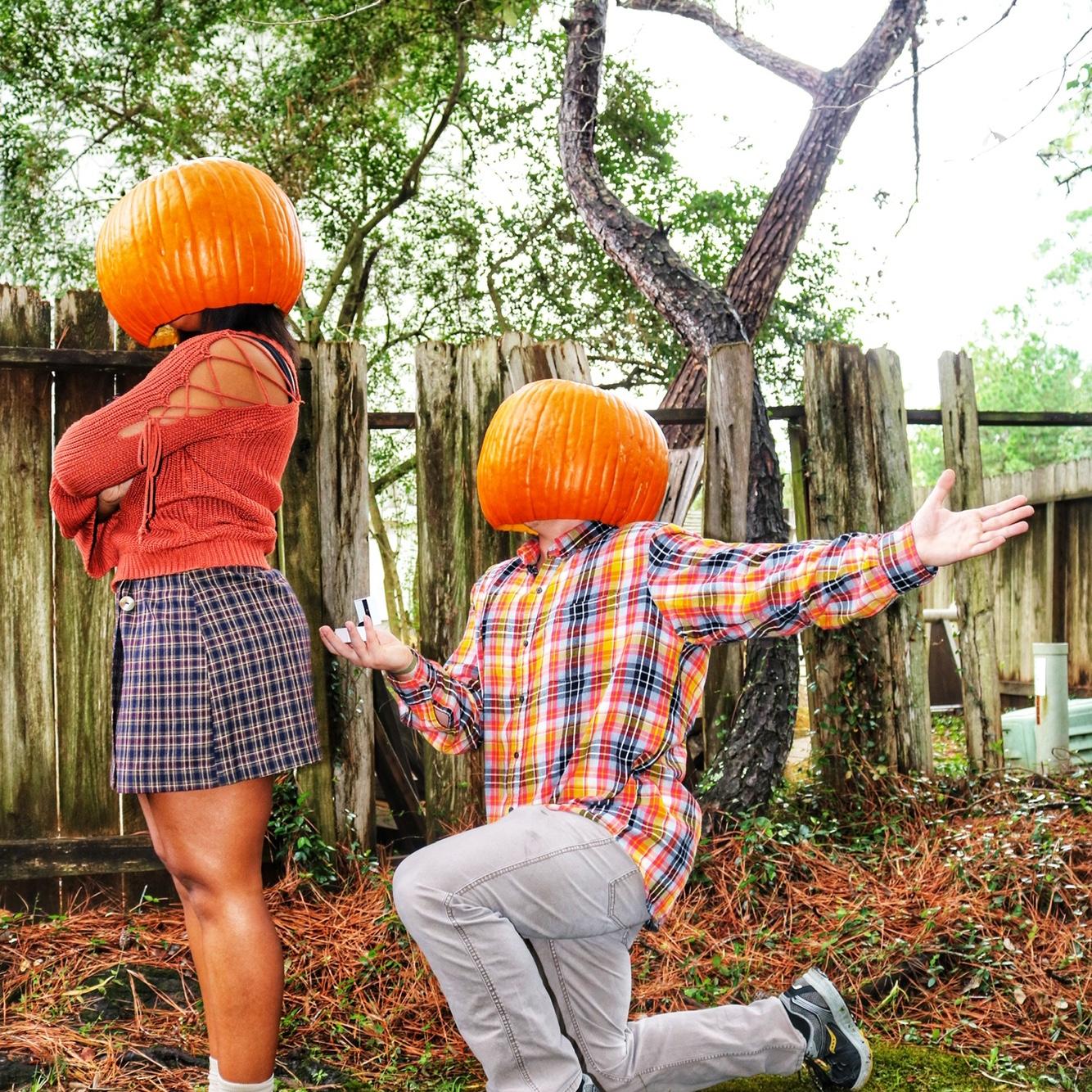 Addison did a 31 day halloween posts in October where Logan helped her take all her pictures. Here is him pretending to propose!