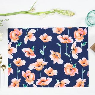 Pink Poppies Placemat, Set of 4