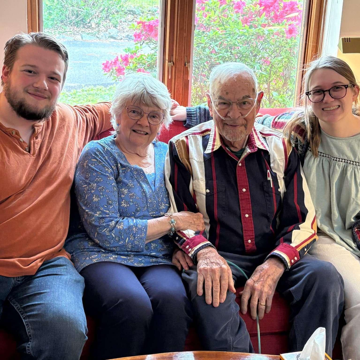 Visiting Oma and Grandpa Sackett on Blessing Hill