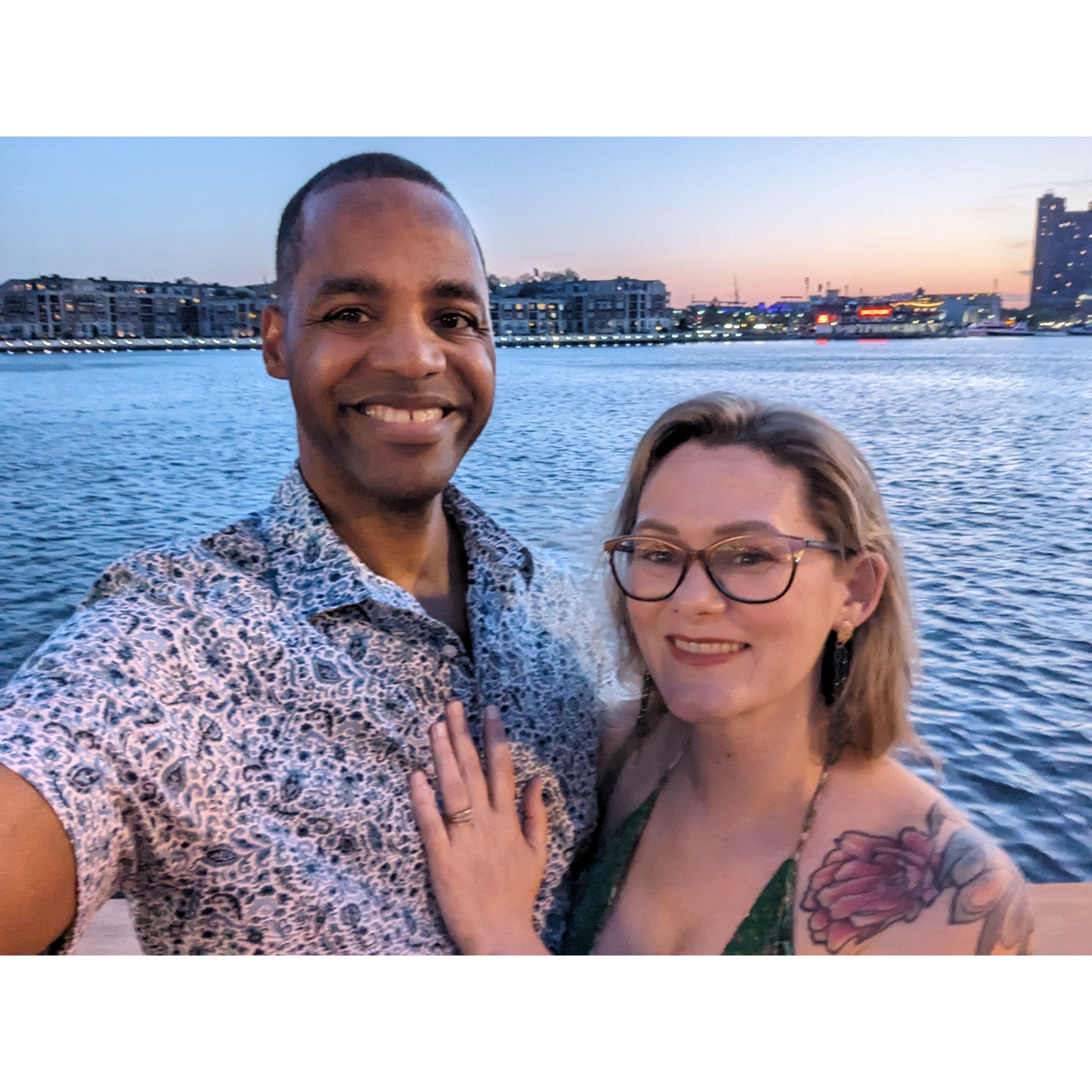 The night we got engaged!