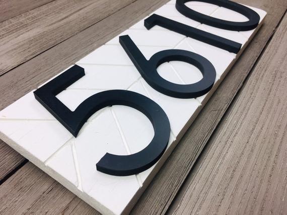 House Number Plaque | Horizontal