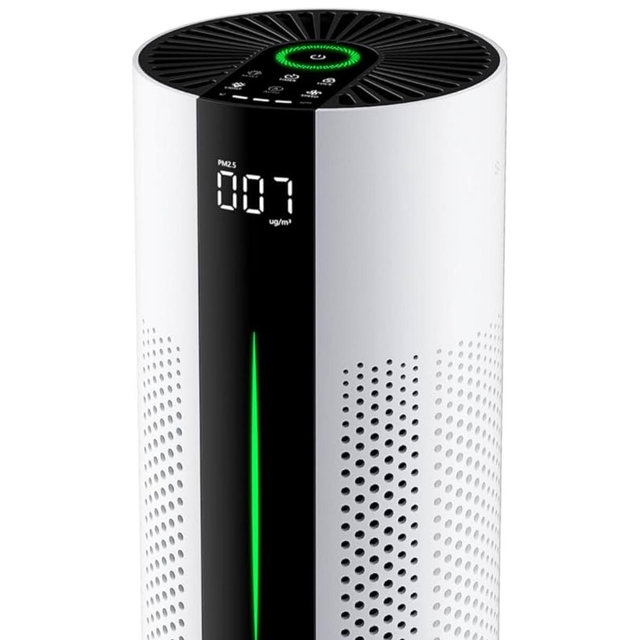 ECOSELF Air Purifiers for Home Large Room up to 1800 Ft², Air Purifiers for Bedroom 360° Air Intake with Smart Auto Mode, HEPA Air Purifier, Air Cleaner for Smoke PoIIen Pet Dander, HAP609