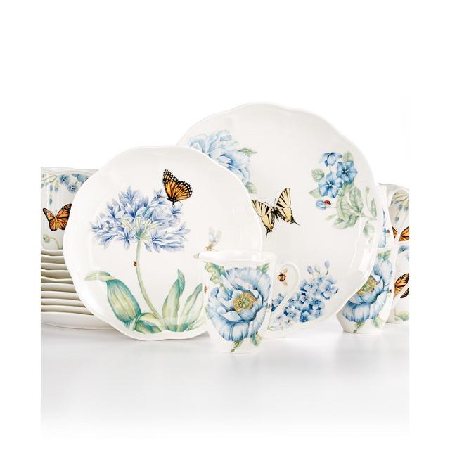 Lenox Butterfly Meadow Blue 18 Pc. Set Service for 6, Created for Macy's