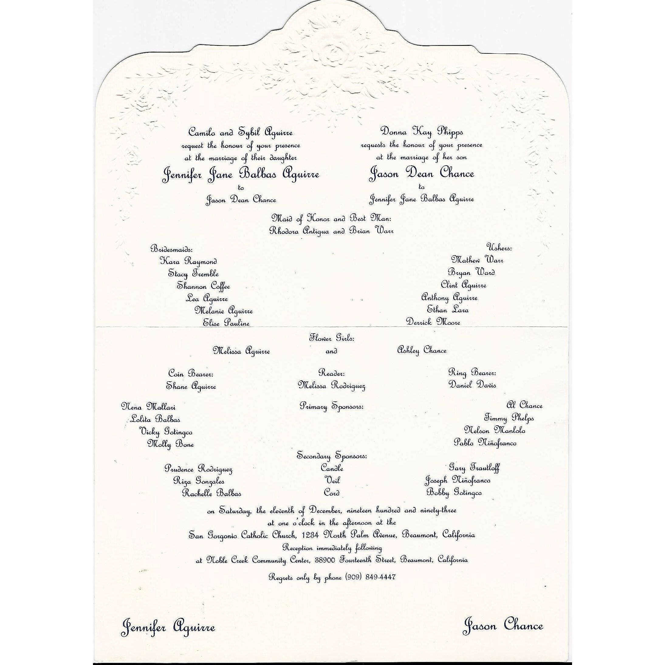 The Wedding Invitation 1993