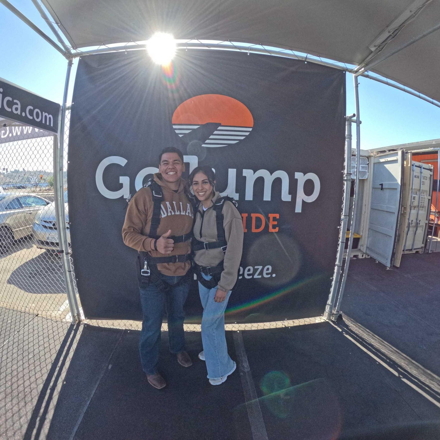 Sky diving 😫
