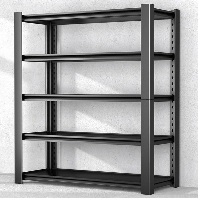 Nexvrtau 5-Tier Heavy Duty Garage Shelving Unit, 3000 LBS Capacity Metal Storage Rack 76" H x 60" W x 24" D, Adjustable Steel Shelves for Garage, Warehouse, Basement, Pantry, Workshop.1 Pack