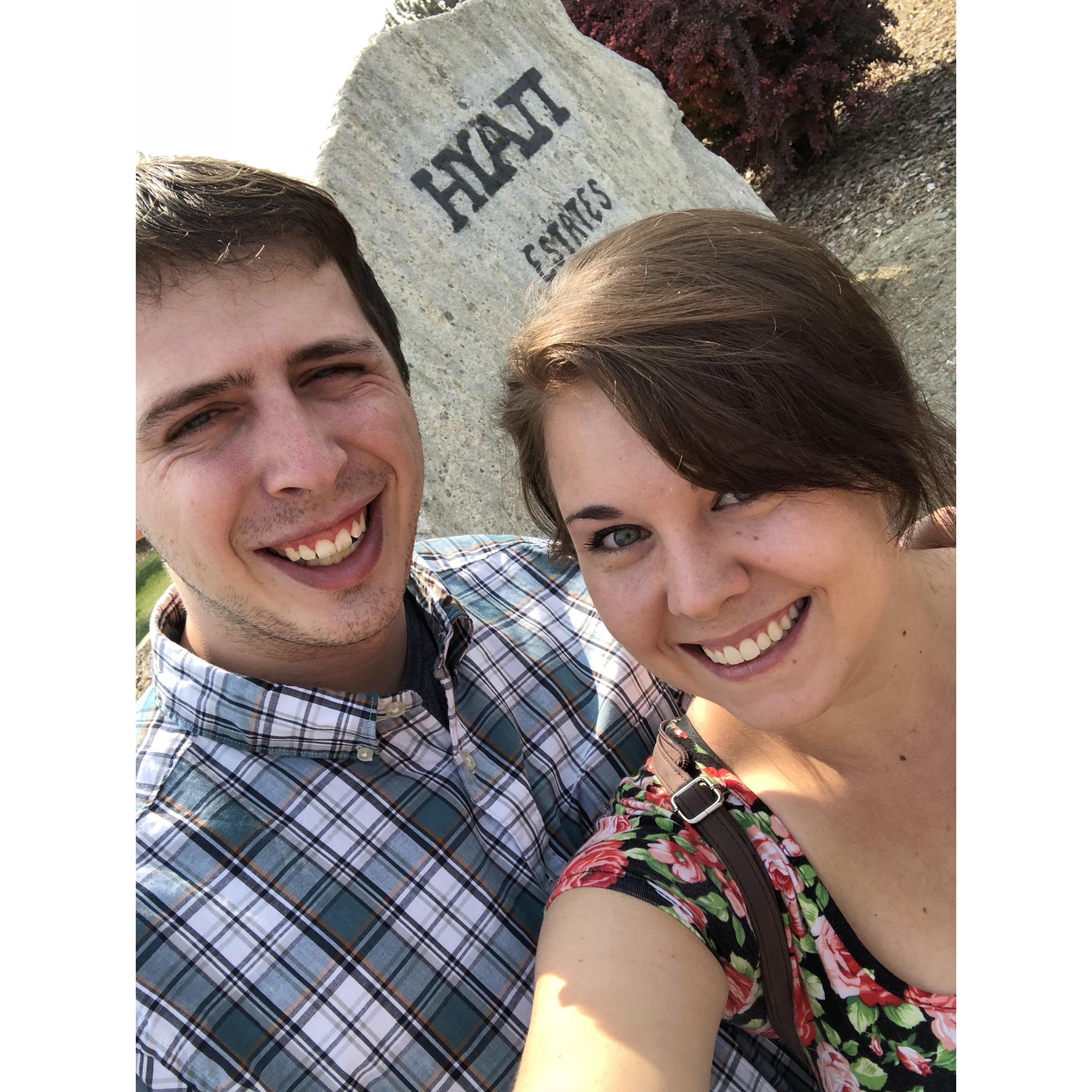 Nick's birthday with us venturing the Rattlesnake Trail vineyards!