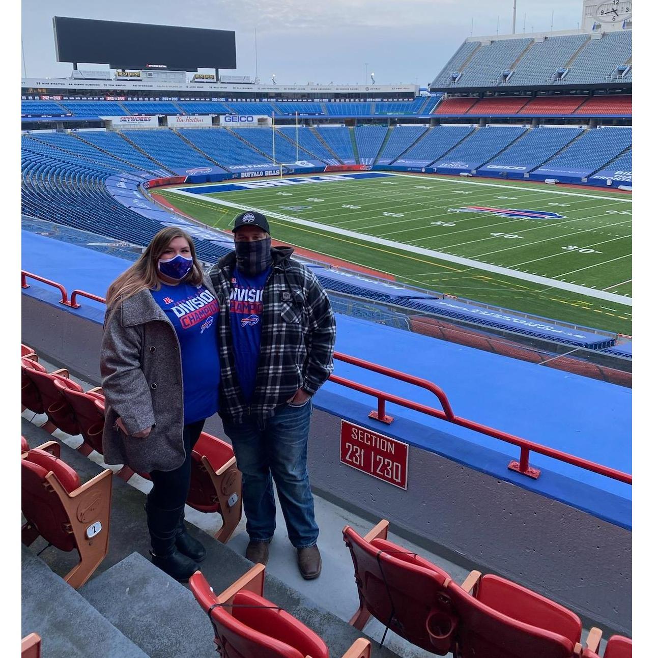 The ONLY picture we got inside the Stadium during the Bills 20' season, January 21.