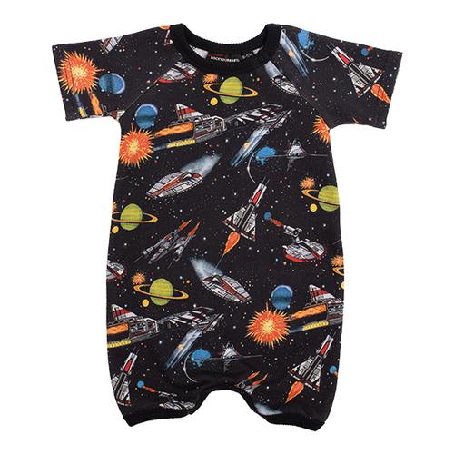 Short Sleeve Playsuit, Ground Control