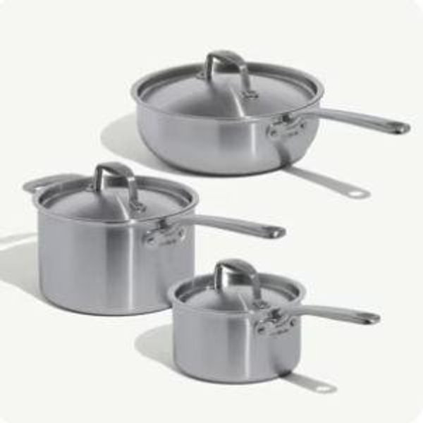 Made in Stainless Saucepan Set 6-piece