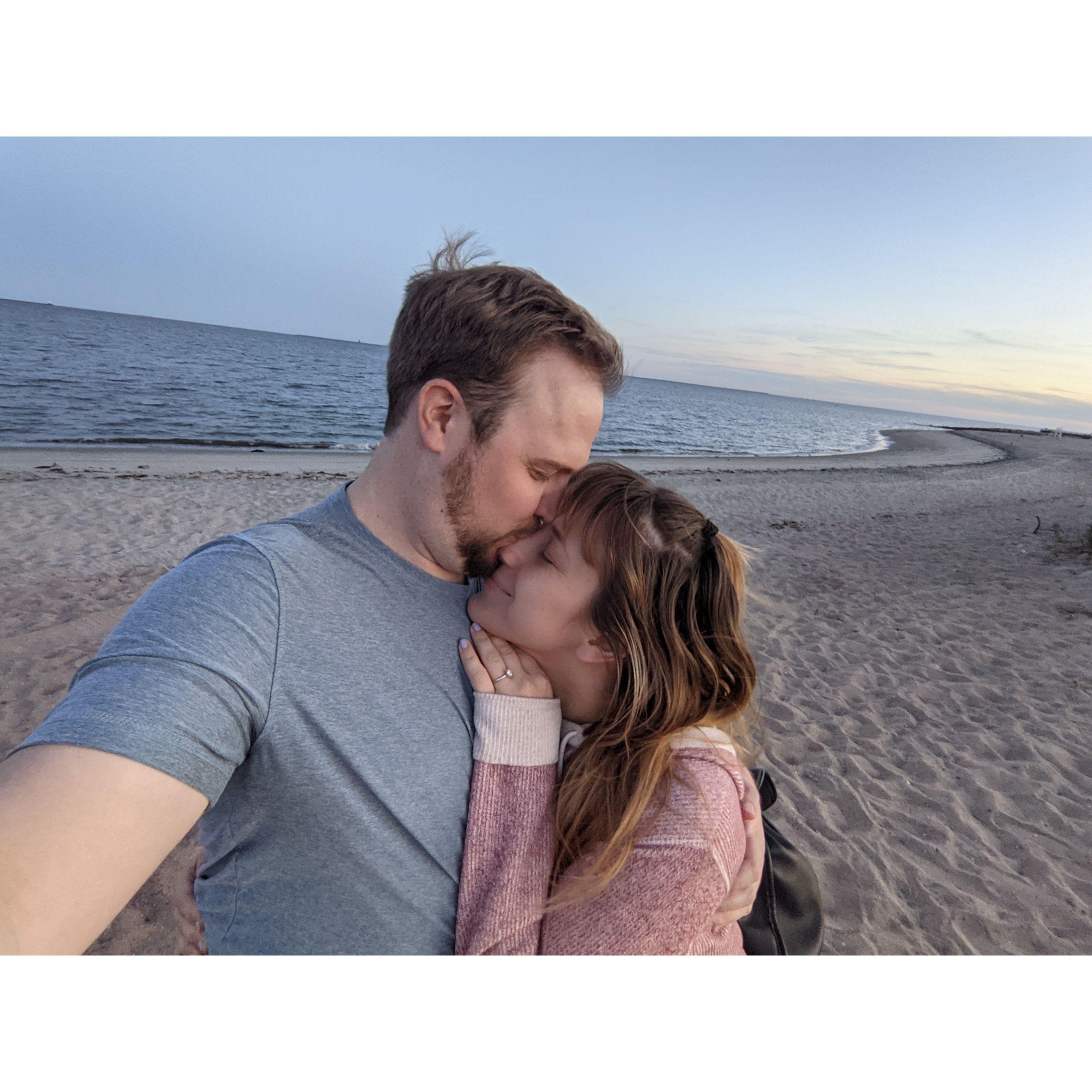 Beach walks in New Haven, CT.