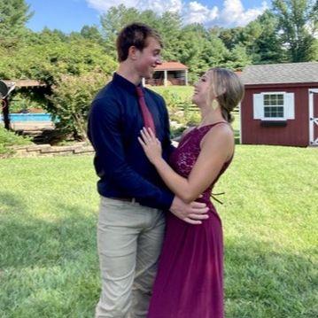 First wedding together - bridesmaid for AJ & Maddie! (8/21/21)