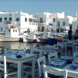 Dinner at ShoSho Restaurant in Paros