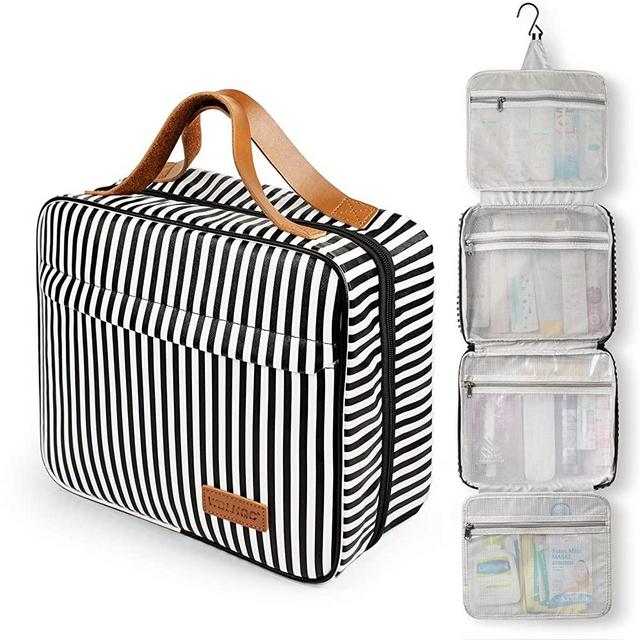 Toiletry Bag, WDLHQC Travel Hanging Makeup Bag ,Waterproof Large Cosmetic Make up Organizer for Travel Accessories Kit,Bathroom Shower,Gifts for Her/Women,Men