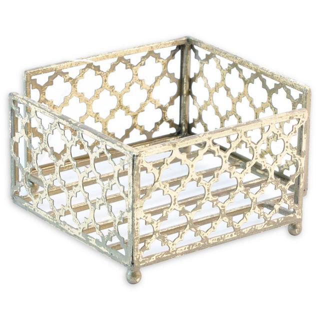 Boston International Tangier Cocktail Napkin Holder in Gold