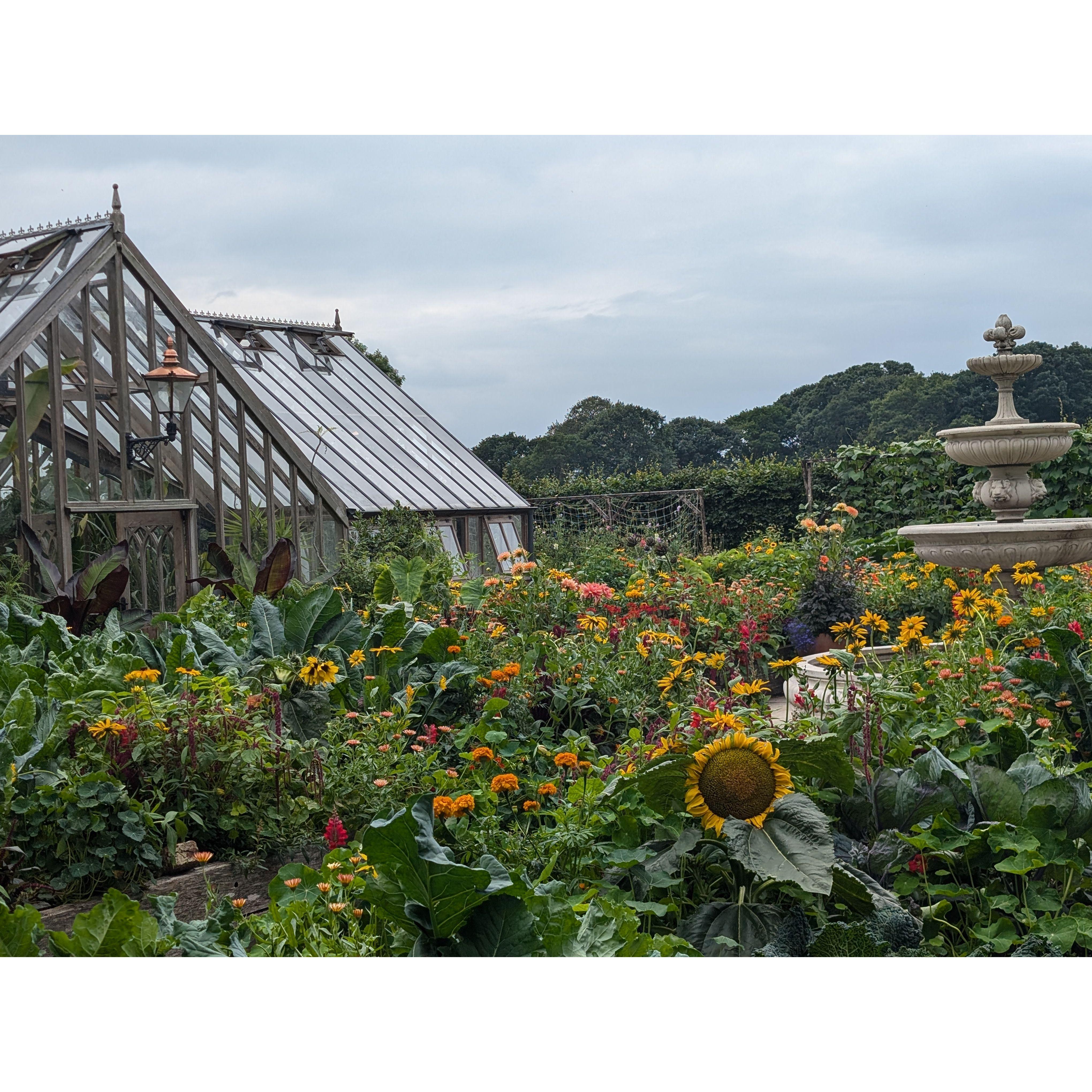 Entering the kitchen garden