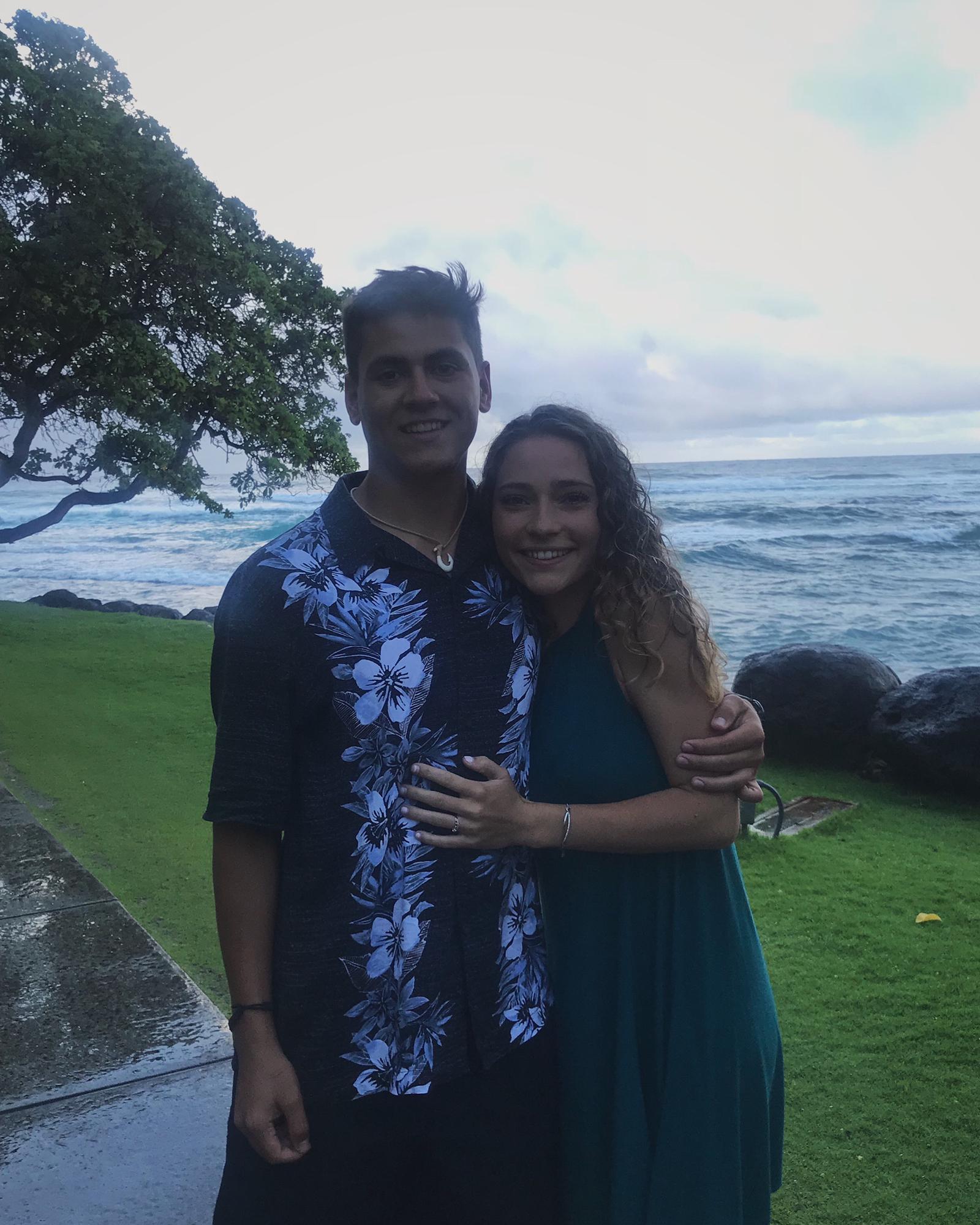 Hawaii trip when Ian gave me a promise ring