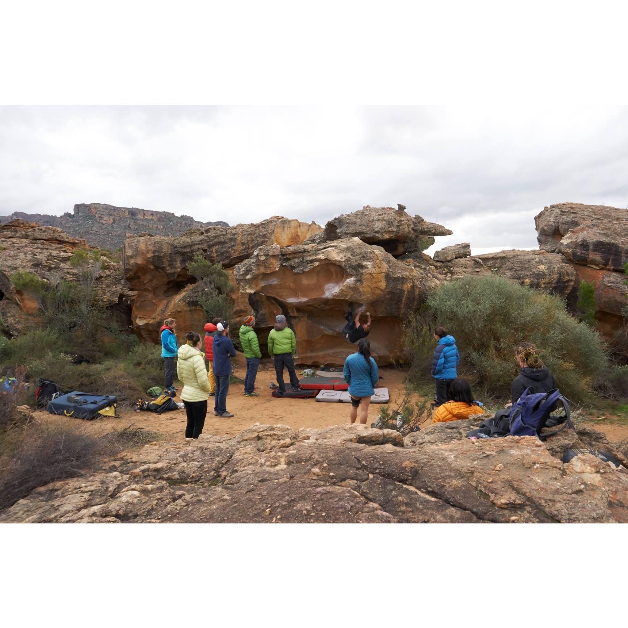 Pretty wild! This is the day we met for the 1st time! Out in the Rocklands boulders in South Africa! A magical place & one of our favorites! We can't wait to go back!