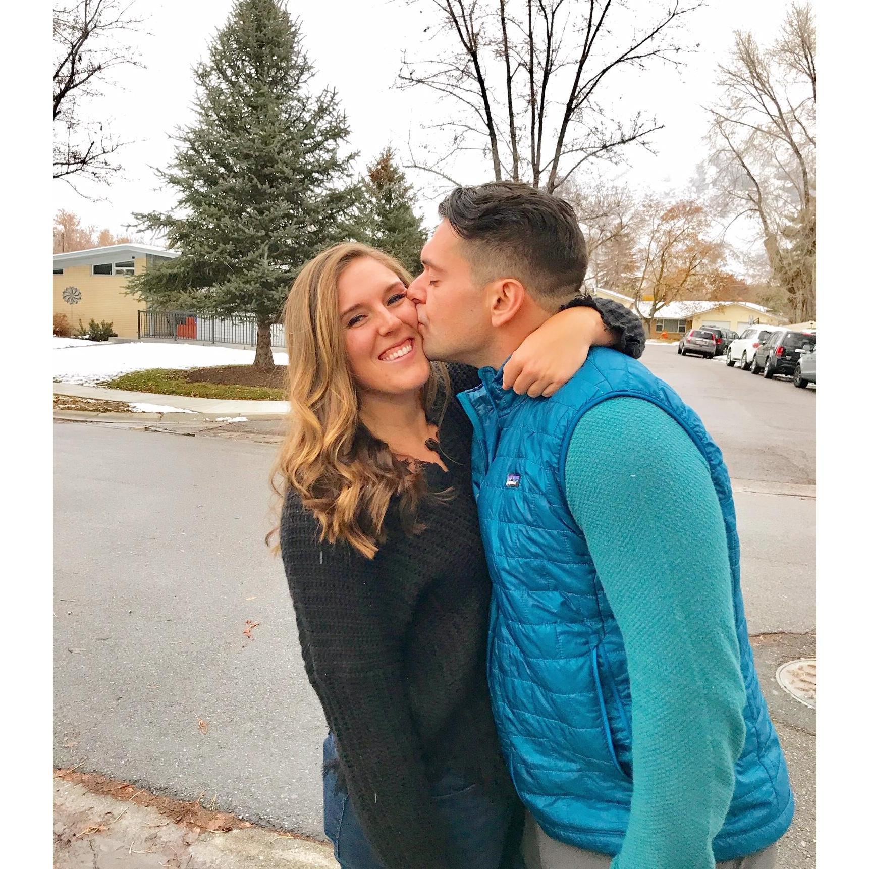 We hosted our first Thanksgiving together in Salt Lake City!