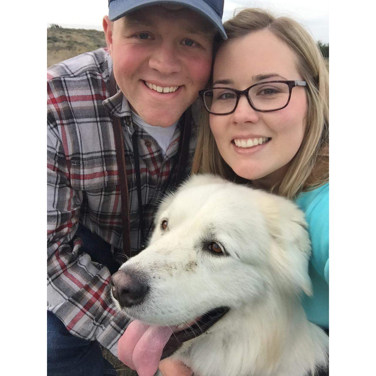 The day he proposed and I said, "Yes!"