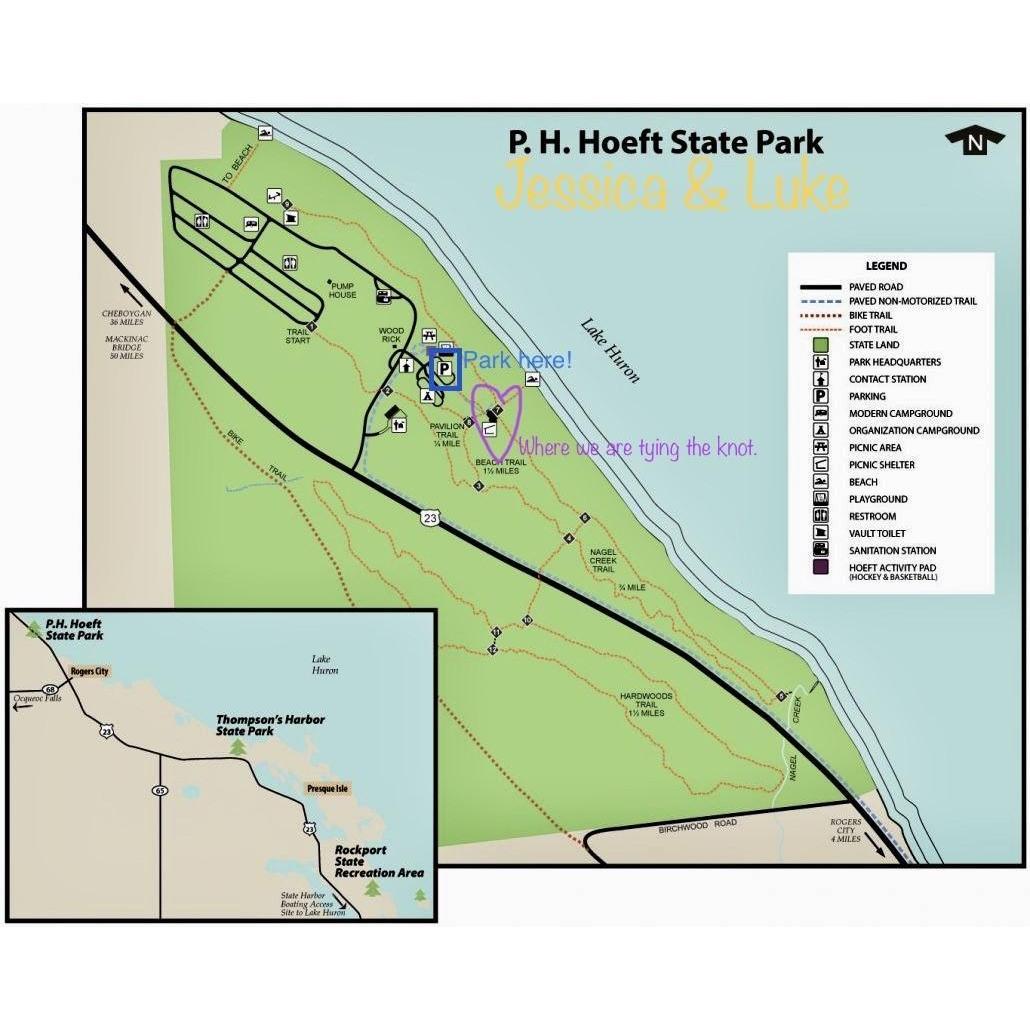 Map of wedding location!